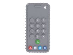 Chupete de silicona con forma de teléfono para bebés, juguete sensorial masticable para niños