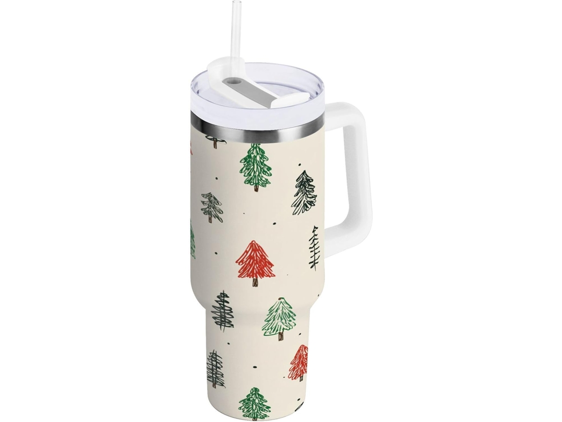 Árbol Navidad Vaso Botella Taza Acero Inoxidable - Vaso Térmico Portátil