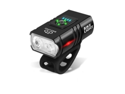 Juego Luces Bicicleta 1000 Lúmenes 6 Modos 1200mah Delantera Aluminio Trasera Inteligente Mtb Patinete