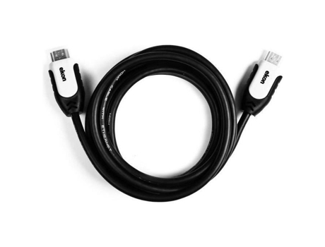 Ekon Cable Hdmi 2.0 Macho a Macho 3 Metros 4K Ultra HD y Resolución 3D Conectores Dorados Antitorsión para TV Proyectores Computadora SBS