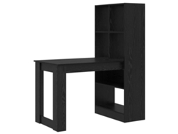 Mesa | Secretária Carvalho Preto 122 X 67 X 145 Cm Procesado Madeira