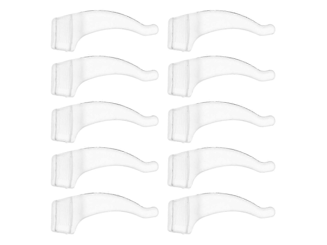 20 pares de gafas de silicona negra con ganchos para las orejas que sirven de tope, soporte cómodo, GOKOCO