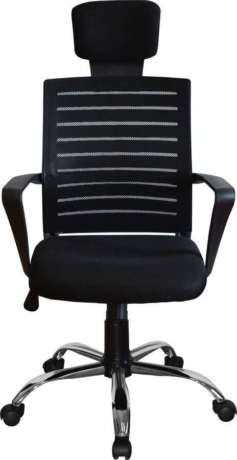 Silla de Escritorio Ejecutiva MITSAI Manhattan Negro (Brazos Fijos - Malla)