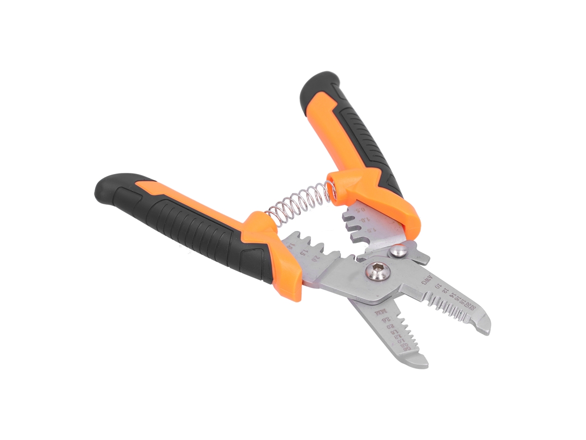 Crimpeadora e Stripper de Fios Eletricista com Cortador de Cabos em Aço Inox 24cm