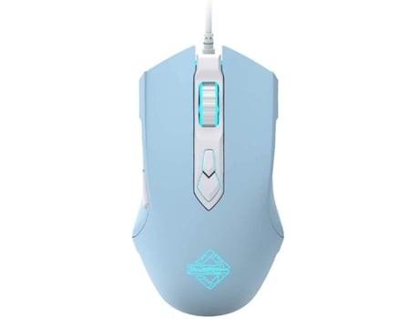Aj52 Watcher Rgb Gaming Mouse, Programmable 7 Buttons, Ergonomic Led Backlit Usb Gamer Mice Computer Laptop Pc, For Windows Mac Os Linux, Blue