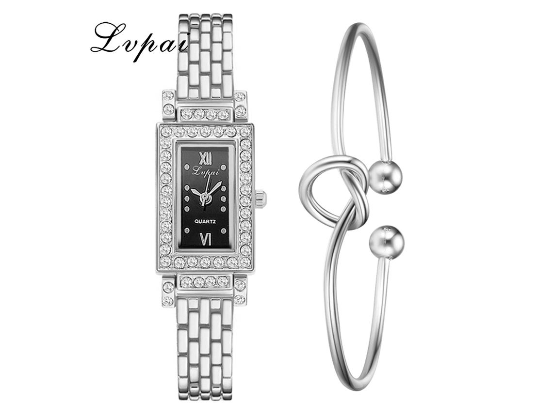 Reloj De Pulsera De Cuarzo Para Mujer Con Correa De Aleación, Estilo Moderno, Sencillo Y Elegante 04