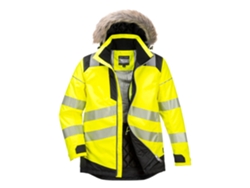 Parka de invierno de alta visibilidad PW3 amarilla y negra / 5XL