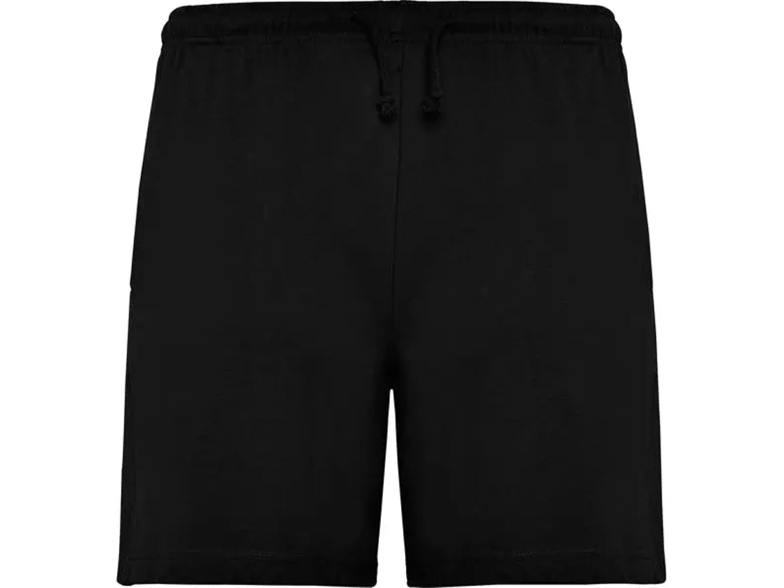 Pantalón Corto Unisex Con Bolsillos Laterales Y Cinturilla Elástica Con Cordón Ajustable Vetonek Hombre / L / Negro