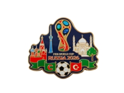 Pin Metálico Copa Fifa Rusia 2026, Broche Esmalte Coleccionable Trofeo Fifa,balón Fútbol Y Banderas, Accesorio Hincha Fútbol Duradero