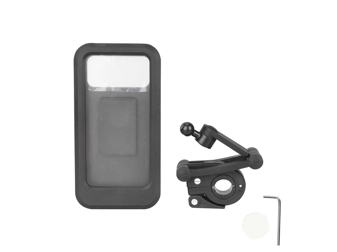 Soporte Para Teléfono De Bicicleta Con Carcasa Impermeable Y Soporte Magnético Ajustable De 360° Para Manillar.