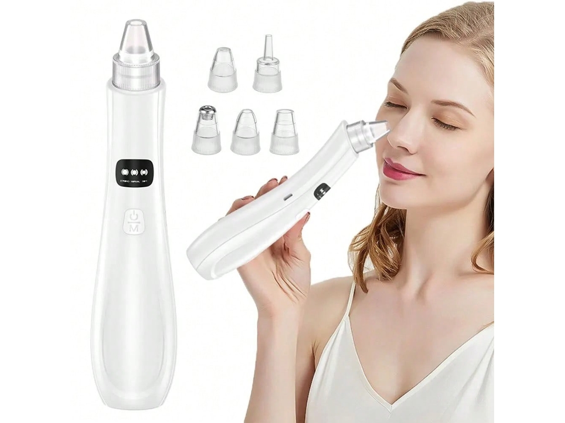 Dispositivo de belleza facial con 3 niveles de succión para limpieza, exfoliación y eliminación de puntos negros Csyy