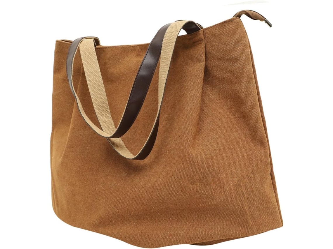 Bolso Tote Informal Para Mujer En Lona De Poliéster, Gran Capacidad, Práctico Para Ir De Compras Y Viajar.
