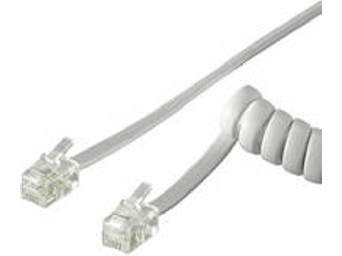 Cable Telefónico GOOBAY 50246 (2m - Blanco)