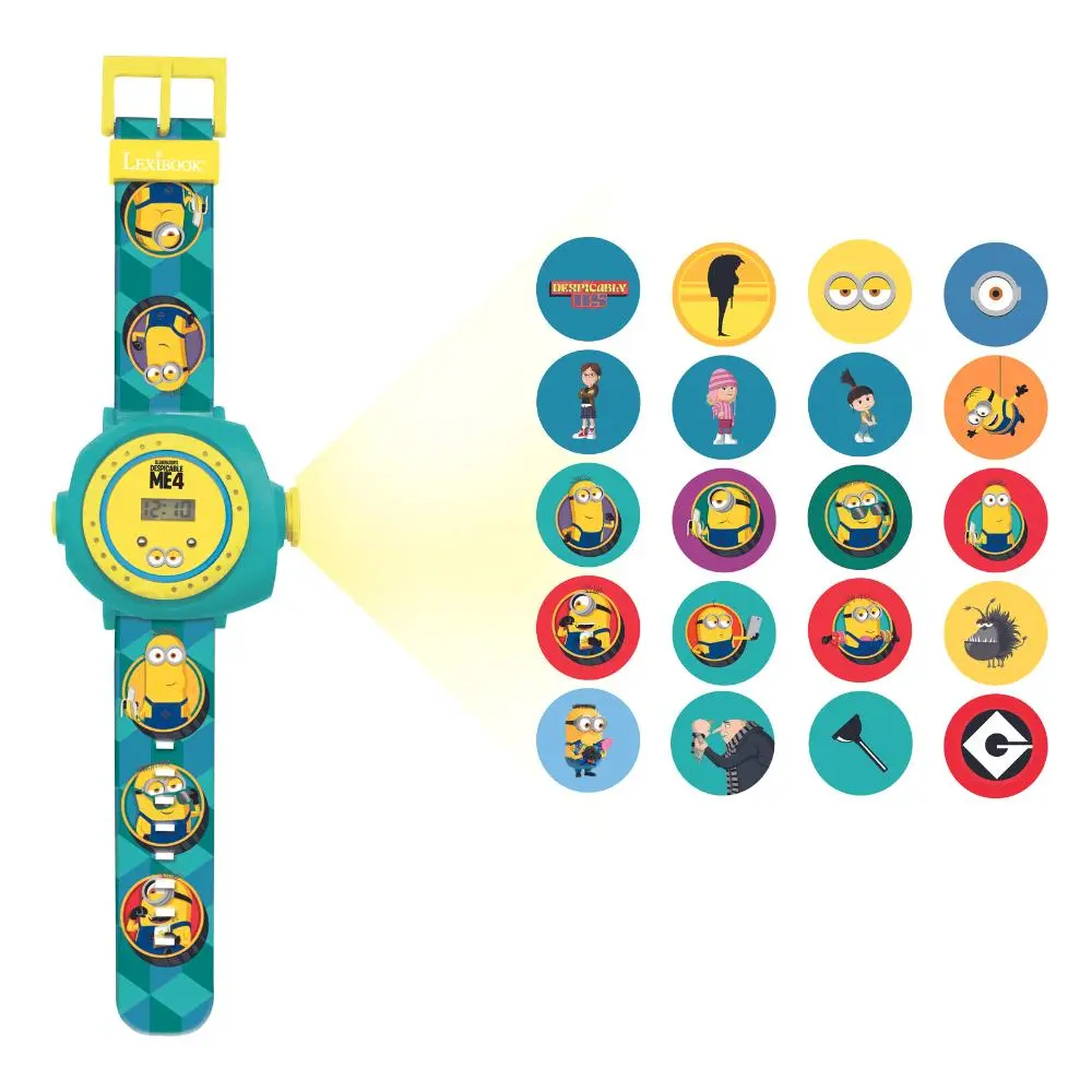 Die Minions Digitale Projektionsuhr Mit 20 Bildern Zum Projizieren