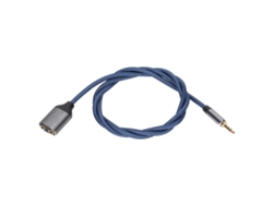 Adaptador De Fones De Ouvido 3.5mm 1 Macho Para 2 Fêmeas Splitter Áudio Com Microfone Para Computador