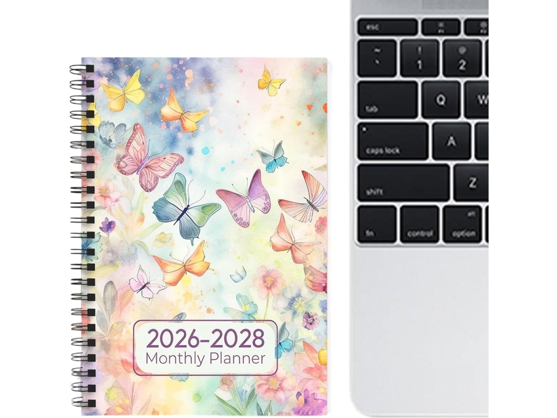 Planificador Mensual, Agenda De Planificación 2026-2028 - Cuaderno De Trimestral De Tres Años Para Estudiantes