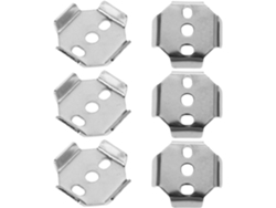Separadores De Acero Inoxidable De 35x35 Mm Para Toallero/portalámbrico - Juego De 6