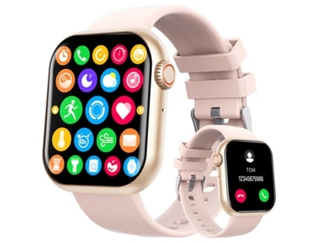 Reloj Inteligente Chronus F57 1 91 Pulgada 50 Modos Deportivos Rosa AUJEZON