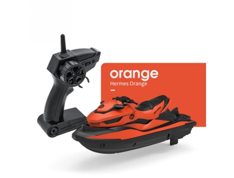 Verano- Salpicaduras de Agua Con Control Remoto, Bote A Motor Eléctrico, Al Aire Libre Naranja