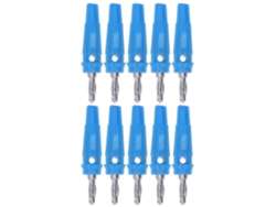 Conector De Enchufe De Plátano 4mm, 10 Piezas, Para Soldadura Y Generadores, Azul