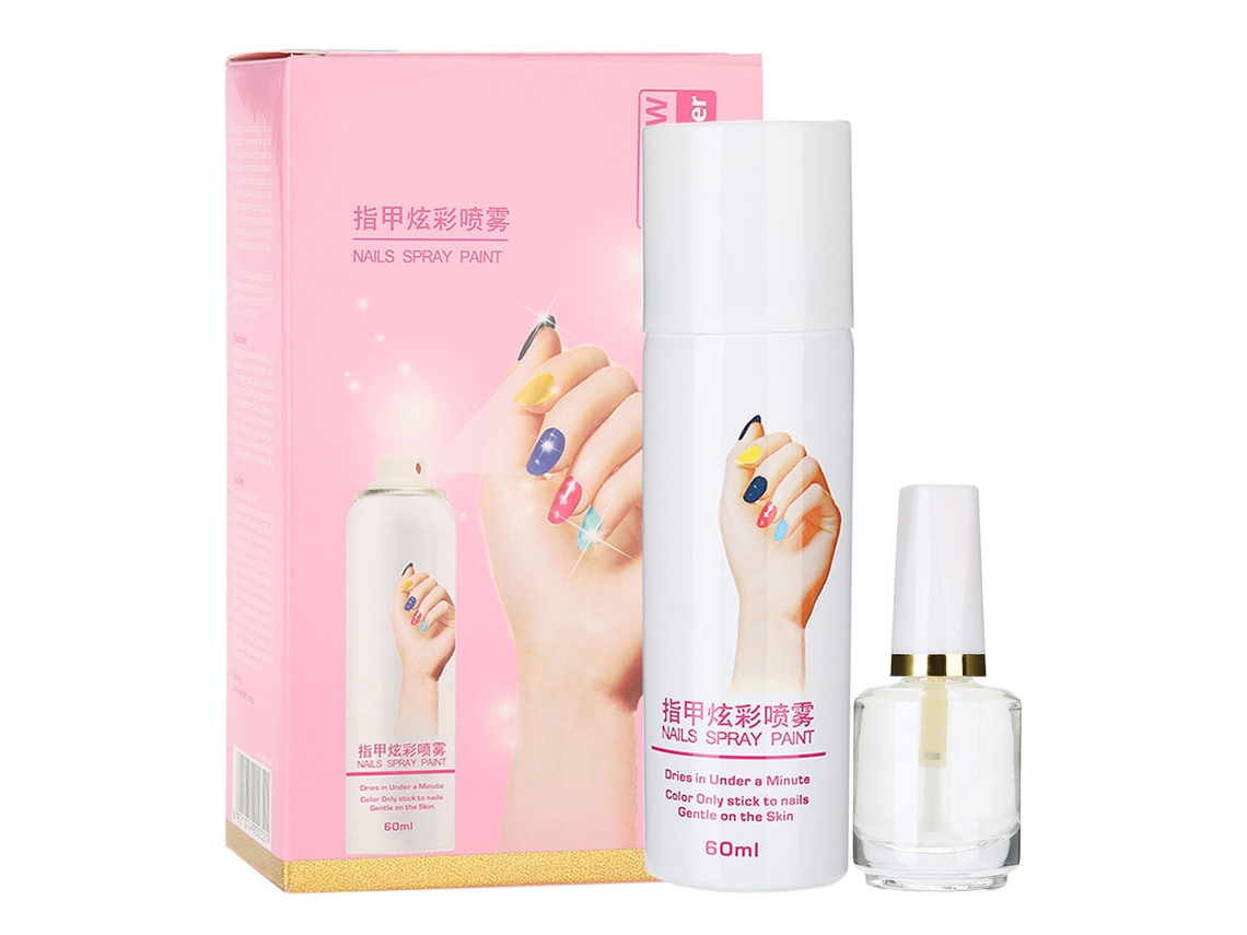 Cores Esmalte De Unhas Em Spray Base Coat Secagem Rápida Fácil De Limpar Ferramenta De Manicure 01