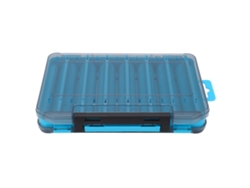 Caja azul de doble cara para señuelos de pesca