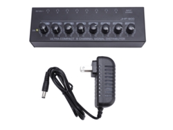 Amplificador De Auriculares Estéreo Portátil Con 8 Salidas Y 1 Entrada, Enchufe Metálico Estadounidense Para Estudio Y Actuaciones.