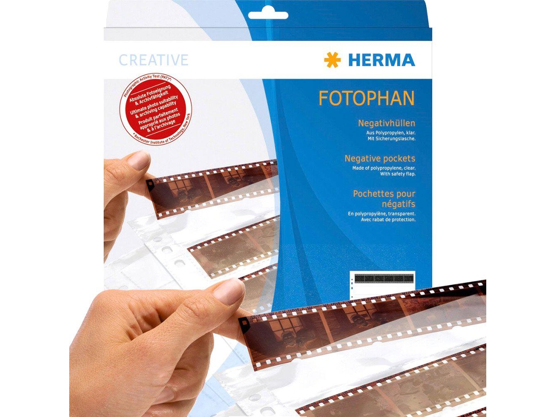 Herma 7767 Almacenamiento fotográfico 100 páginas Página de almacenamiento de negativos