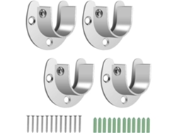 Elegante refuerzo para armarios, soportes de barra en forma de U para armarios y baños, diseño práctico, sólido y estable, de amplia aplicación.