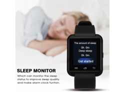 Reloj Inteligente Bluetooth Con Reproductor De Música Para Iphone Y Android Negro
