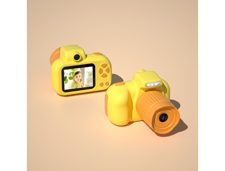 Cámara compacta Mini HD para niños 32 Gb, amarillo