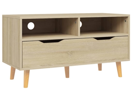 Mueble para la televisión VIDAXL Marrón Madera contrachapada (90x40x48.5 cm)