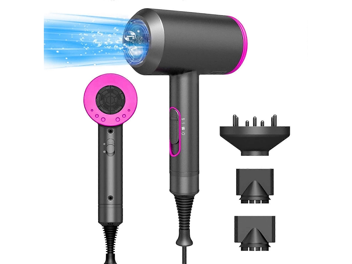 Secador de pelo profesional de 2000 W, secado rápido con iones negativos, control de temperatura, difusor y soplador gsla GOKOCO