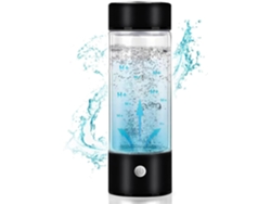 Ionizador de agua portátil, 420 ml, electrólisis rápida de 3 minutos para mejorar la calidad del agua Chrui (negro)
