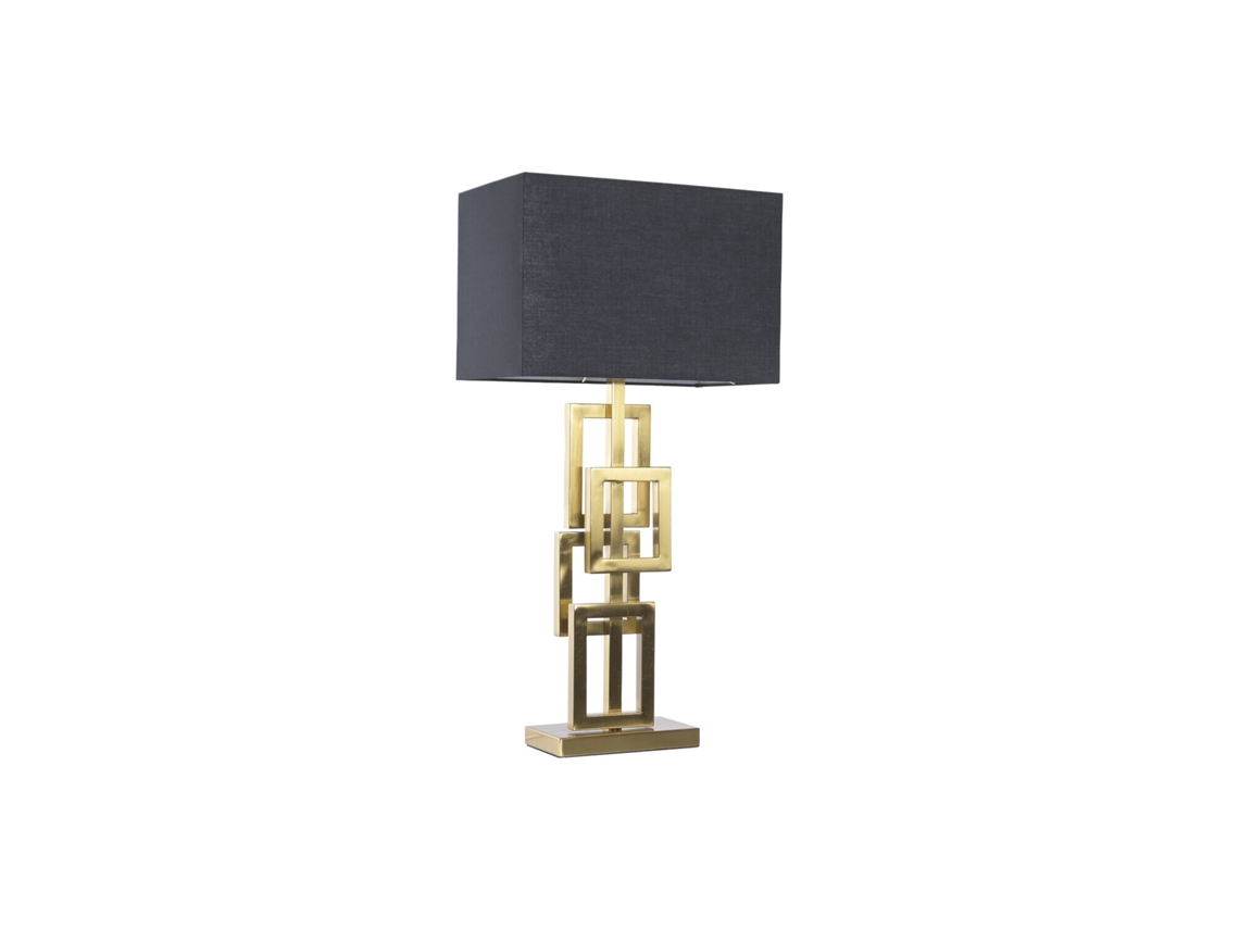 Lampara Sobremesa Metal Dorado 38x23x78cm