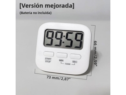 (versión Mejorada) Temporizador De Cocina Digital, Temporizador De Cocción, Imán Fuerte En La Parte Posterior
