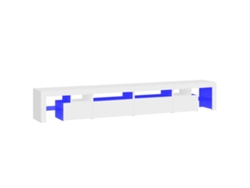 Mueble TV con luces LED 260x36,5x40 cm Blanco MAISON EXCLUSIVE