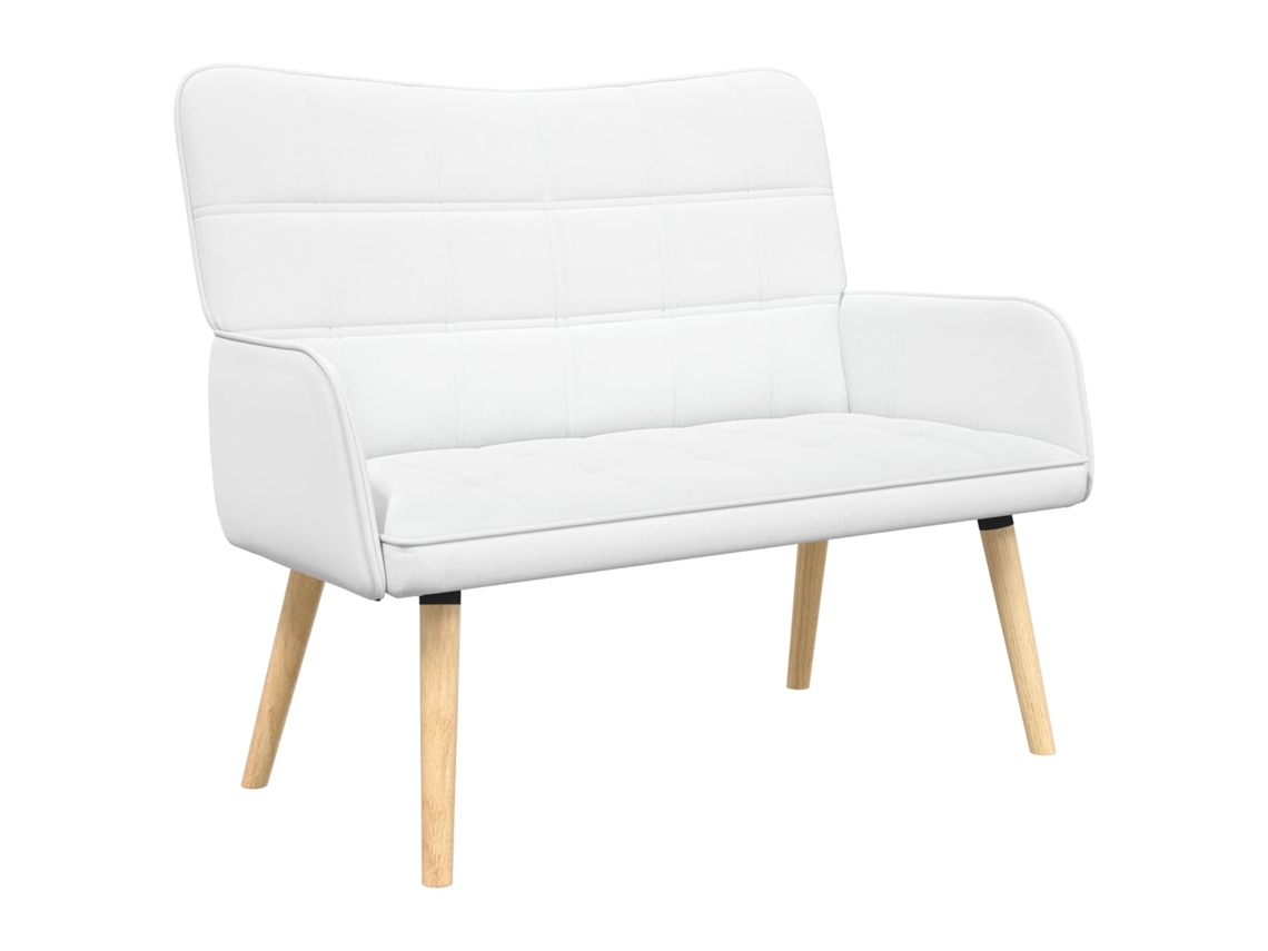 Maison Exclusive - Sofá De 2 Plazas Blanco 115 X 61 X 87 Cm Tela