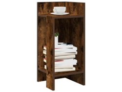 Mesa de comedor | Mesa auxiliar con estante 110x50x103 cm Roble ahumado