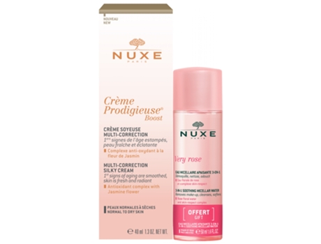 Crema Prodigieuse Boost Soyeuse Multi-Correction 40 Ml Very Rose Eau Micellaire Apaisante 3En1 40 Ml NUXE