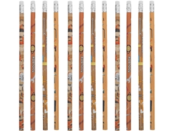 120 Lápis E Borrachas De Madeira- Ideal Para Presentes De Aniversário, Recompensas, Material Escolar E