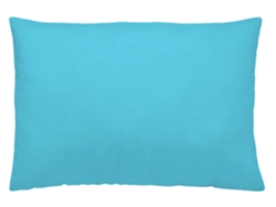 Funda de Almohada NATURALS Funda Almoahda Lisa Turquesa Extra Fabricado Algodón Azul (45x90)