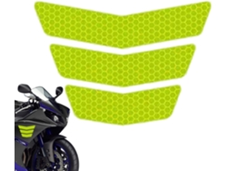 Pegatinas reflectantes para bicicletas | Pegatinas para motos | 3 pegatinas para motos que mejoran la seguridad y la visibilidad | Jortmrd