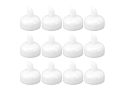 Rebe-12 Velas Led Sin Fuego Flotantes Submeribles Luces Amarillas Para Bodas Fiestas Piscinas Festivales