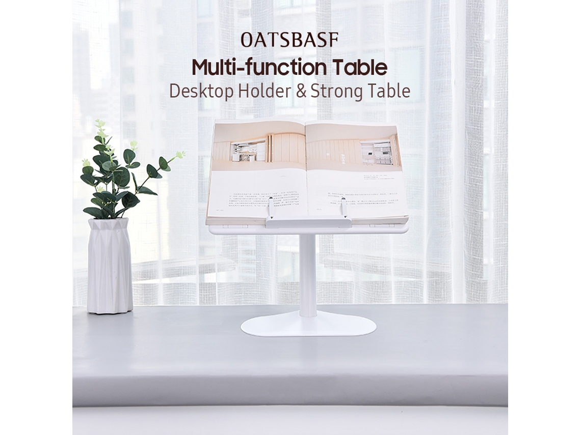 Soporte De Escritorio Multifuncional Oatsbasf Para Portátil Y Teléfono Con Diseño Ergonómico Ajustable.