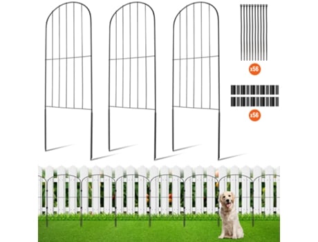 VEVOR garden valla sin excavación 24 (h)x13(w) valla para animales, 28 paquetes