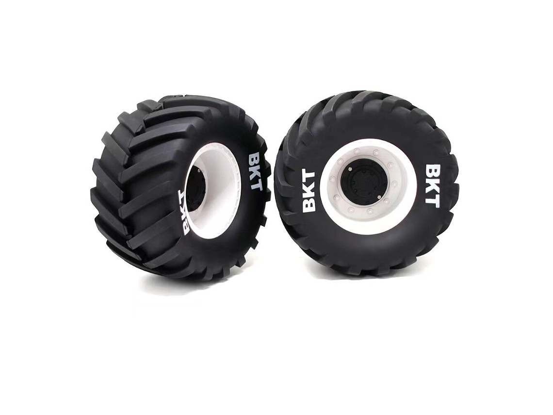 Neumáticos Ruedas Monster Truck 2 Unidades Negro Ajustable 14mm/17mm Coches Rc 1/8 Losi Lmt W66 Kyosho Axial Piezas Repuesto