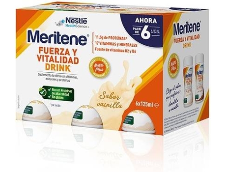 Té MERITENE Drink Vanilla (6 unidades de 125ml)