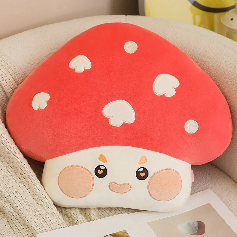 (rojo 50cm) Cojín Decorativo Para Sofá Con Forma De Seta Para Adultos