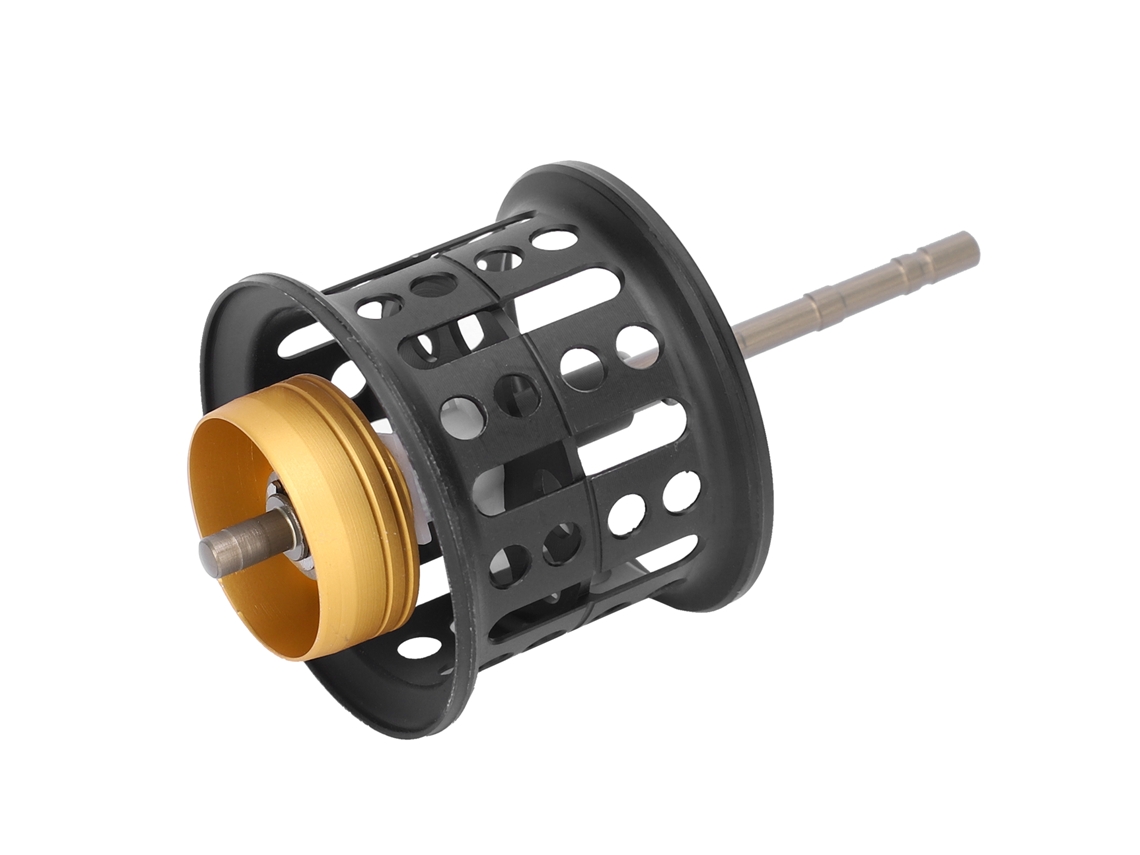Danu26-bobina Con Faldón Para Carrete Lowprofile De Metal Conversión Accesorio De Carrete De Pesca Negro